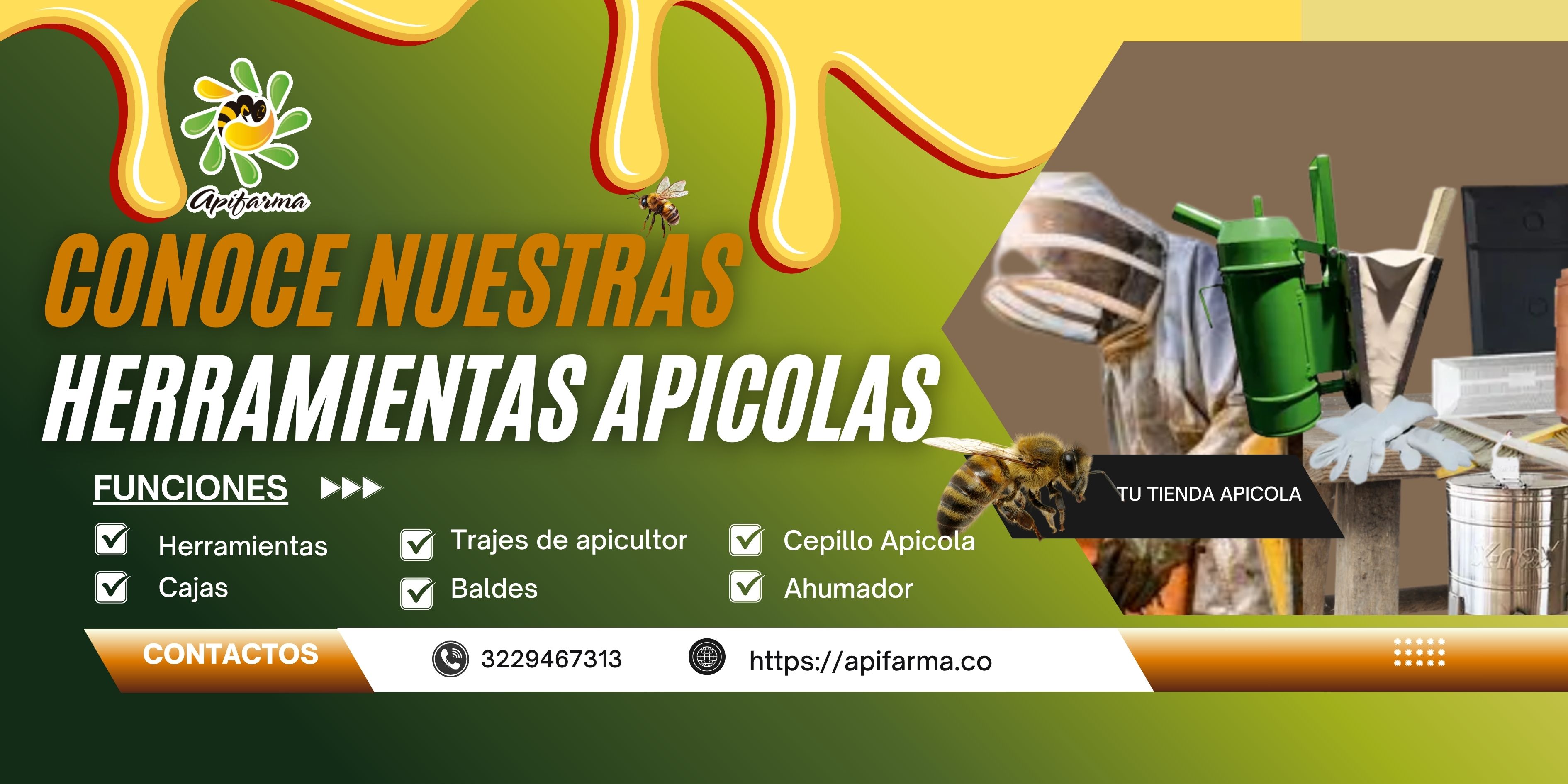 Material y Herramientas apicolas.